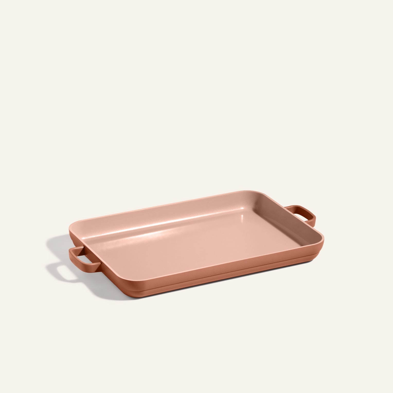 Griddle Pan with handles on both sides, placed on a neutral background—perfect for pairing with your favorite nonstick sheet pan for easy baking and cleanup.
